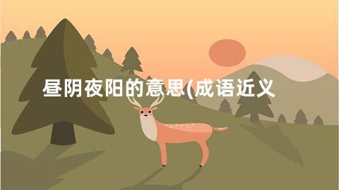 昼阴夜阳的意思(成语近义词/反义词/出处/造句)